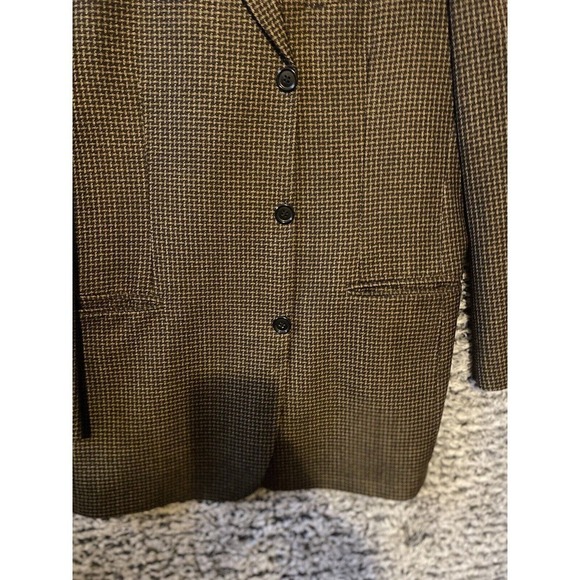 Riserva Dillard's Sport Blazer Jacket Houndstooth 40 R Made in Italy 100% Wool - Picture 12 of 16